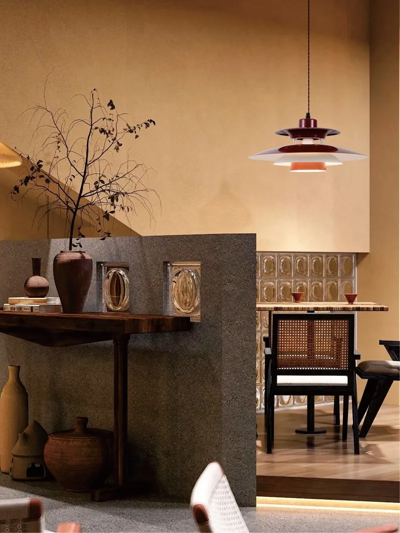 Minimalist Ironwork Chandelier — Dining Room & Bar Counter — view 15