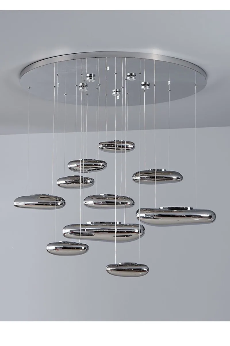 Nordic Glass Chandelier — Living Room & Dining Room — view 15
