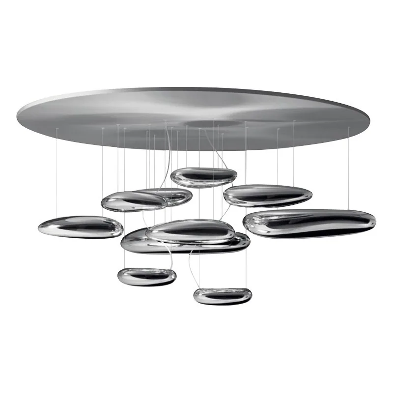 Nordic Glass Chandelier — Living Room & Dining Room — view 5