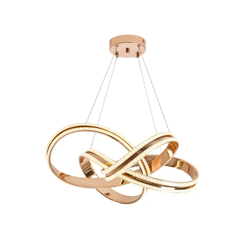 Light Luxury Ring Chandelier — Bedroom & Dining Room — view 4