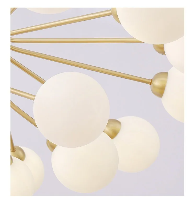 Nordic Glass Chandelier — Boutique, Living Room & Bedroom — view 12