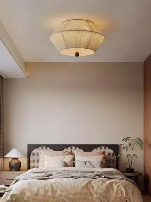 Vintage Solid Wood Ceiling Light — Living Room, Bedroom & Dining Room — view 6
