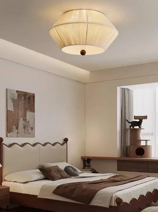 Vintage Solid Wood Ceiling Light — Living Room, Bedroom & Dining Room — view 10