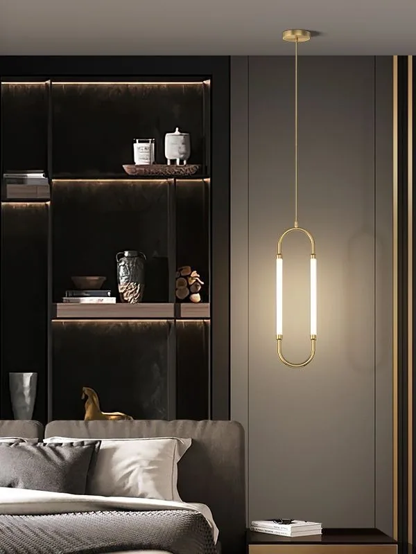Modern Cord-Hung Chandelier — Living Room, Bedroom & Bedside — view 4