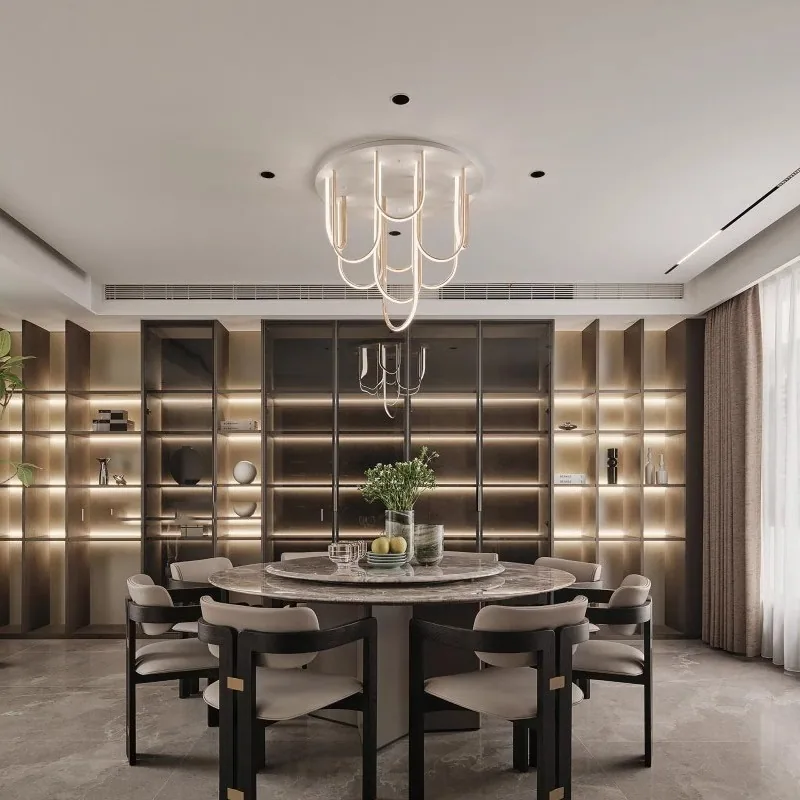 Nordic U-Shaped Ceiling Light — Stairwell, Showroom & Living Room — view 4