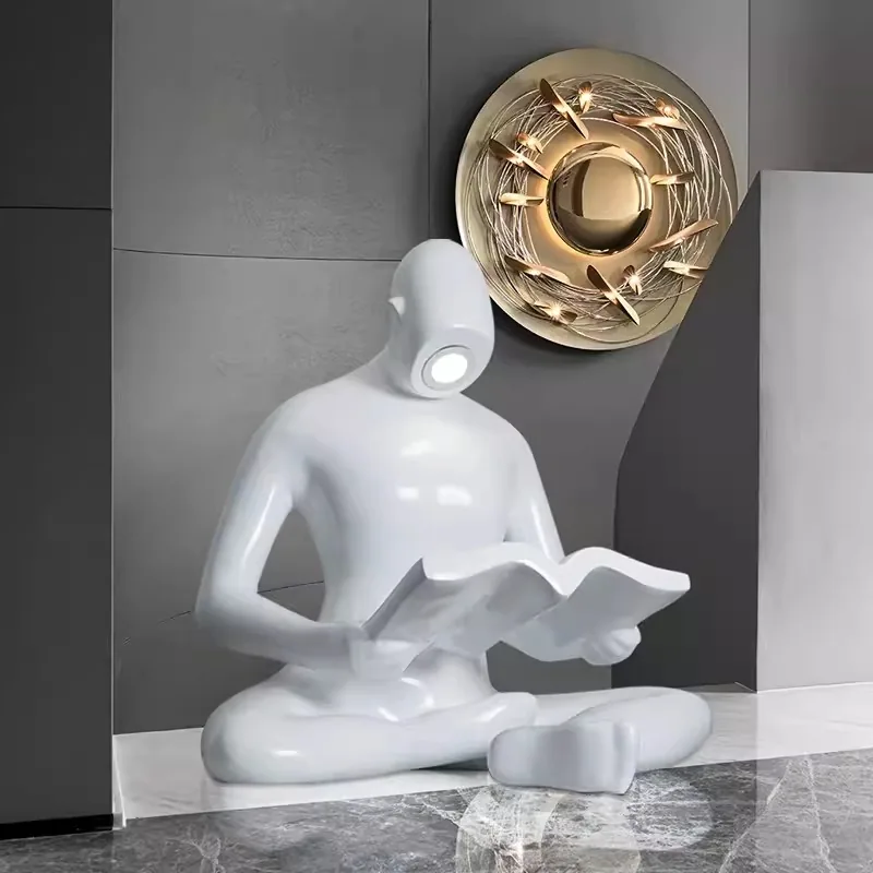 Reading Figure Floor Lamp — Minimal Modern Art Series — view 3