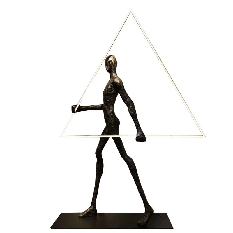 Contemporary Figure Sculpture Floor Lamp — Show Flat & Lobby — view 4