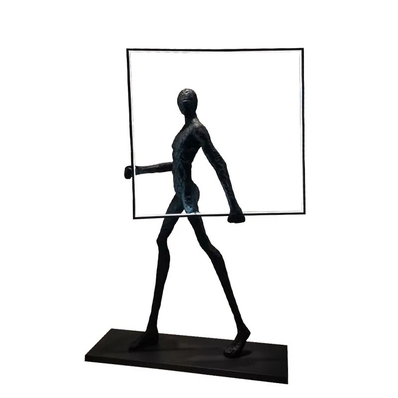 Contemporary Figure Sculpture Floor Lamp — Show Flat & Lobby — view 10