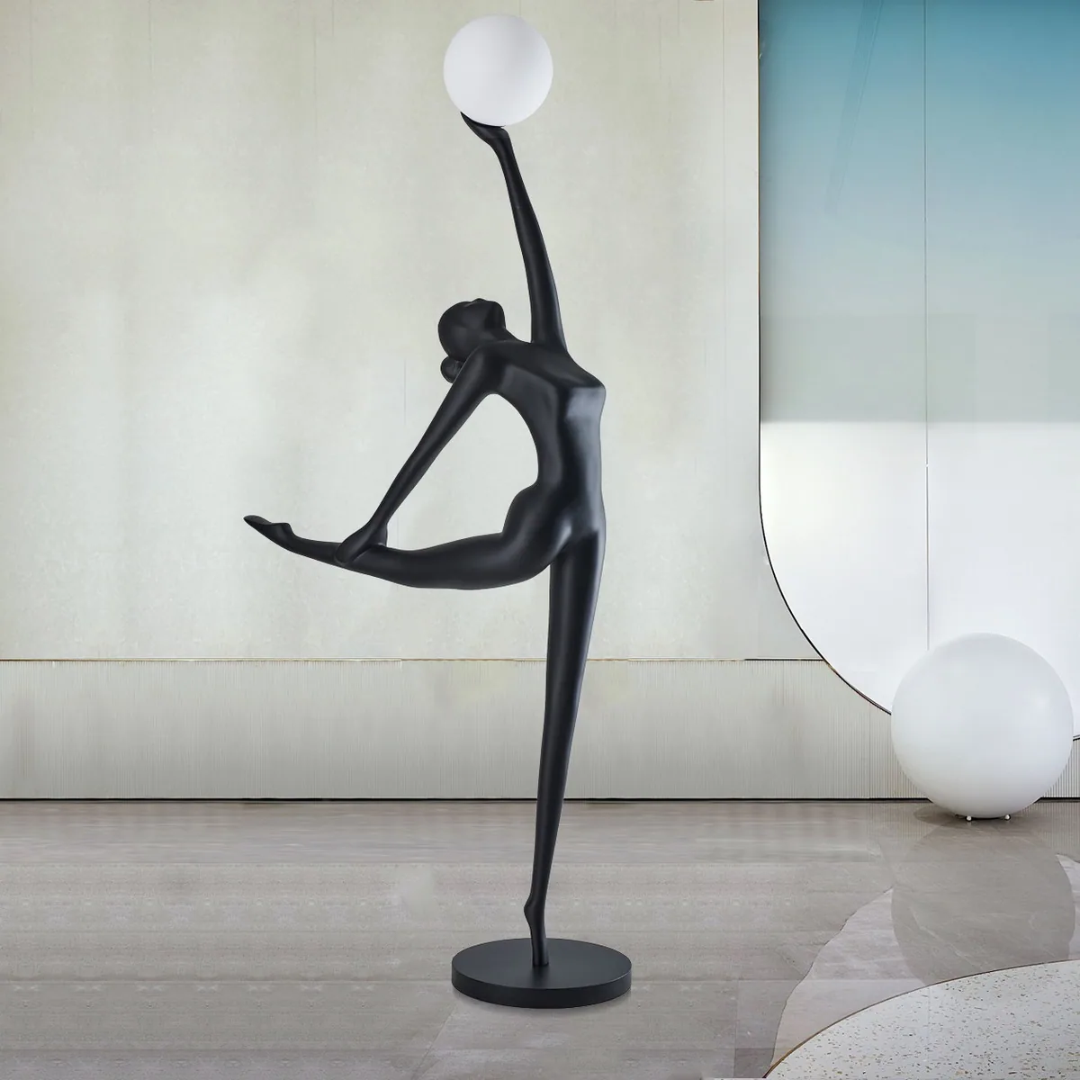 Post-Modern Figure Art Sculpture Floor Lamp — Light Luxury Series — view 2