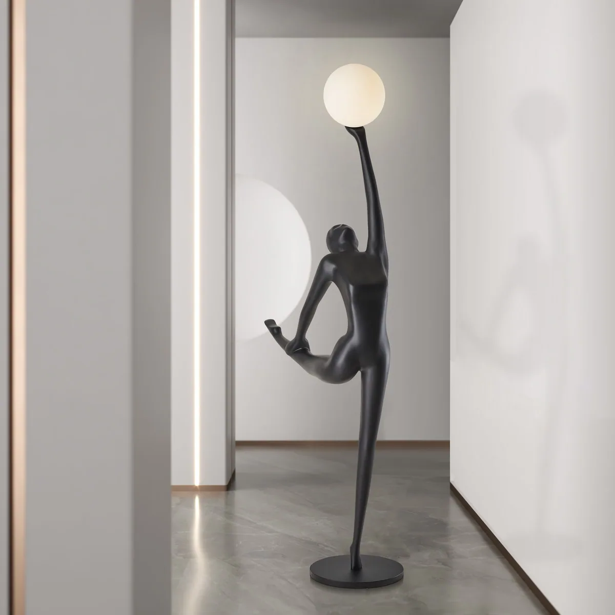 Post-Modern Figure Art Sculpture Floor Lamp — Light Luxury Series — view 4