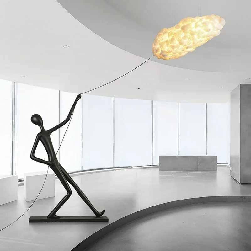 Nordic Abstract Figure Sculpture — Landscape Art Piece — view 4