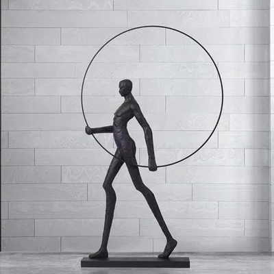 Modern Abstract Figure Sculpture — Mall & Outdoor Art — view 7