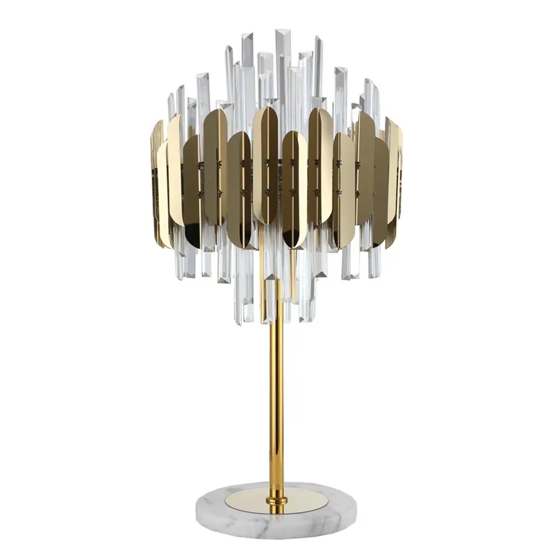 Modern Crystal Table Lamp — Villa, Hotel & Showroom — view 1