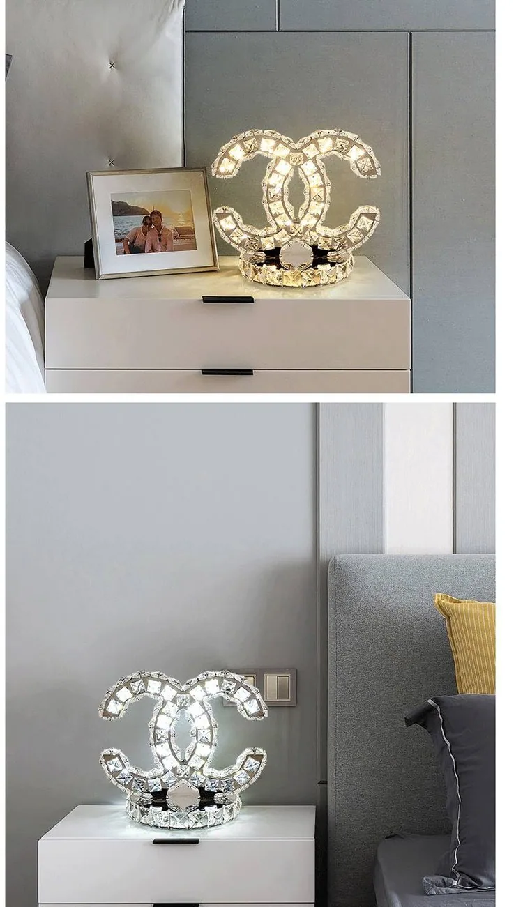LED Crystal Table Lamp — Hotel, Bedroom & Bedside — view 11