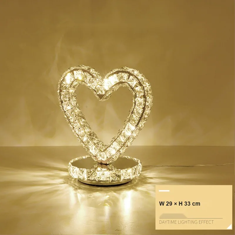LED Crystal Table Lamp — Hotel, Bedroom & Bedside — view 4