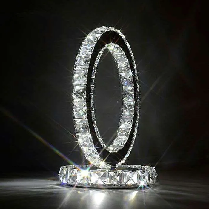 Modern LED Crystal Table Lamp — Bedroom & Bedside — view 1