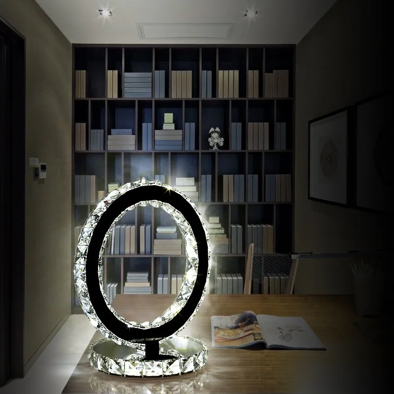 Modern LED Crystal Table Lamp — Bedroom & Bedside — view 2