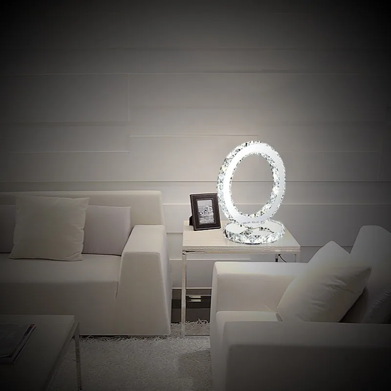 Modern LED Crystal Table Lamp — Bedroom & Bedside — view 5