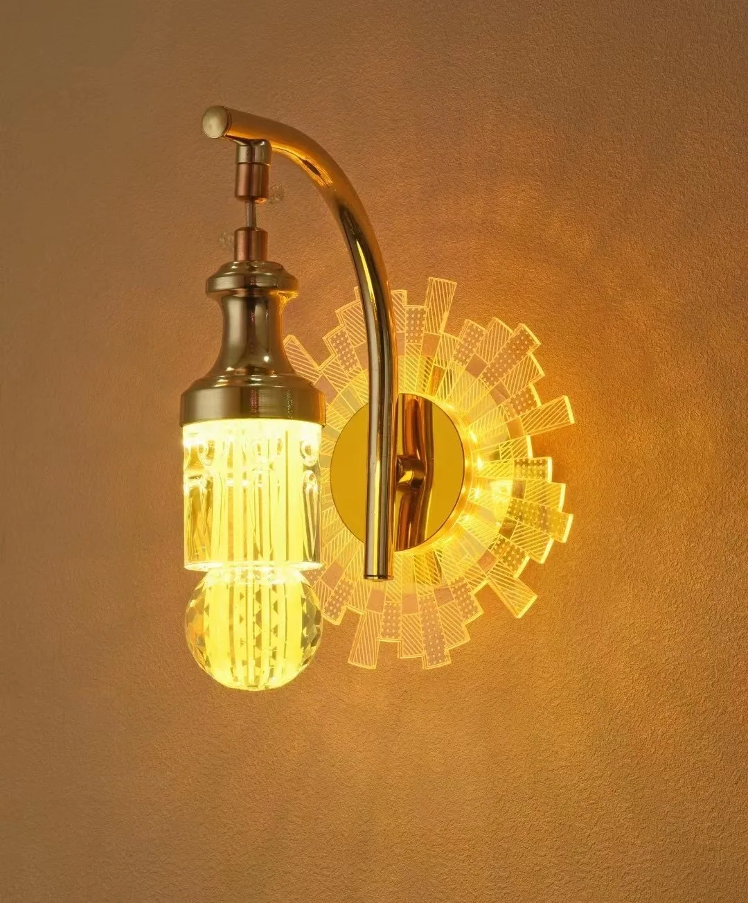 Vintage LED Crystal Wall Lamp — Living Room, Bedroom & Bedside — view 12