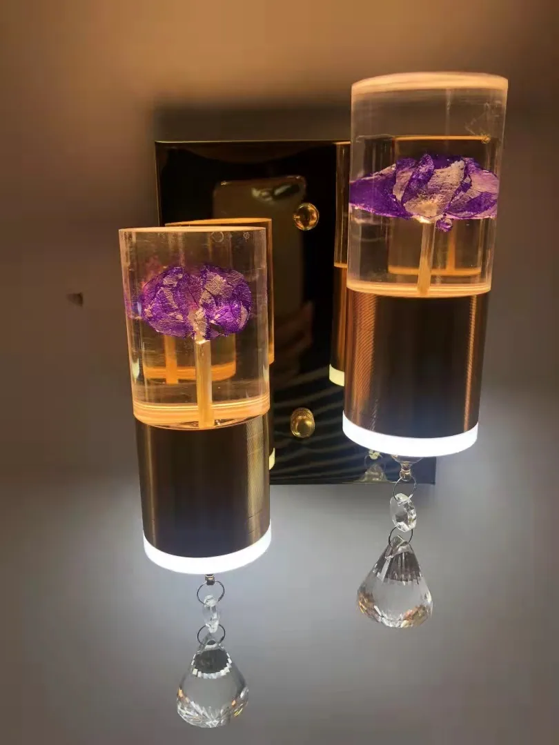 Vintage LED Crystal Wall Lamp — Living Room, Bedroom & Bedside — view 6
