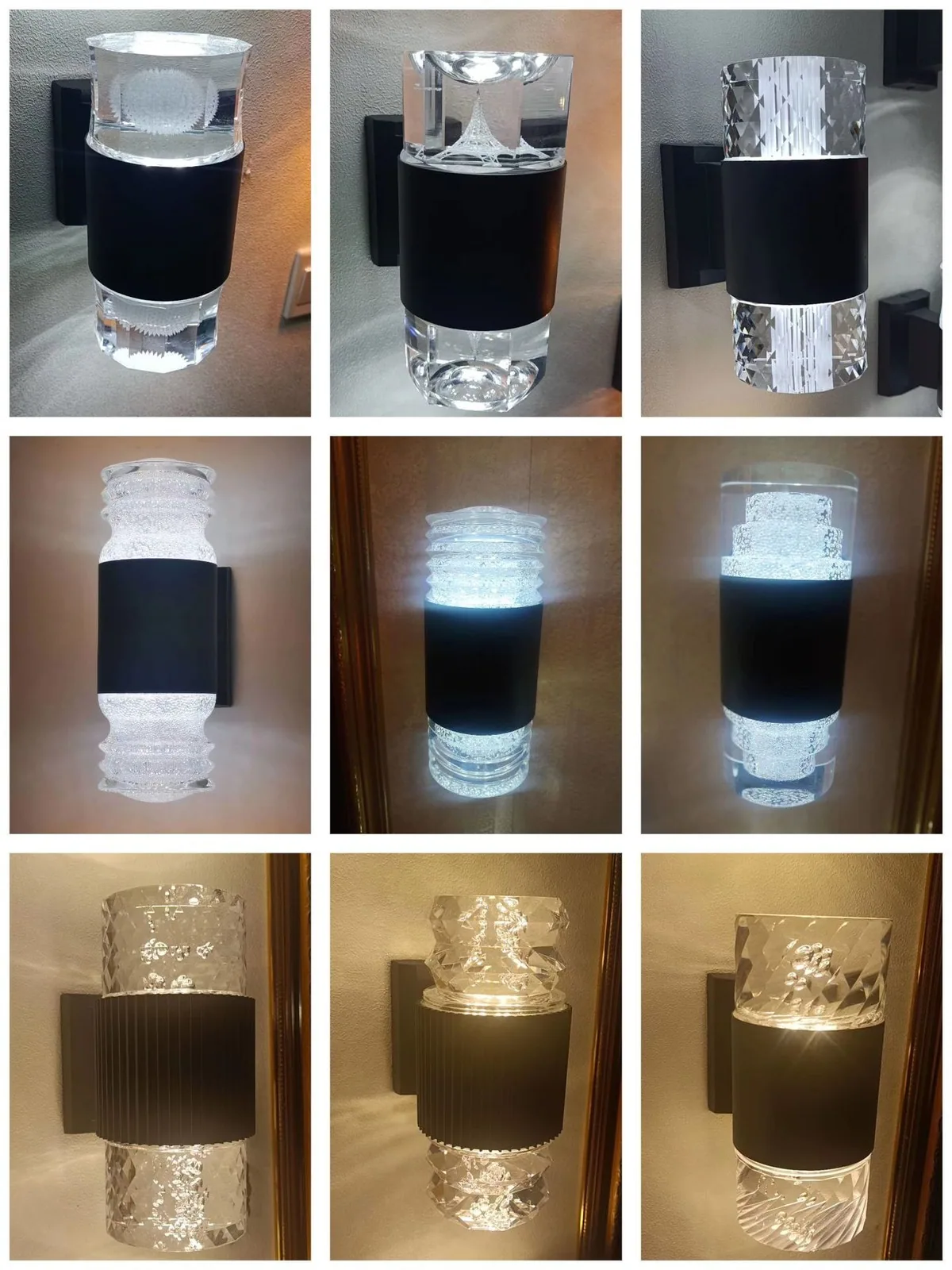 Crystal Acrylic Landscape Outdoor Wall Light — Corridor & Courtyard — view 6