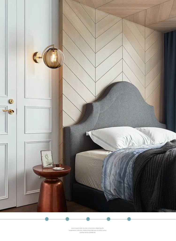 Minimalist Glass Wall Lamp — Stairwell, Hotel & Bedroom — view 13