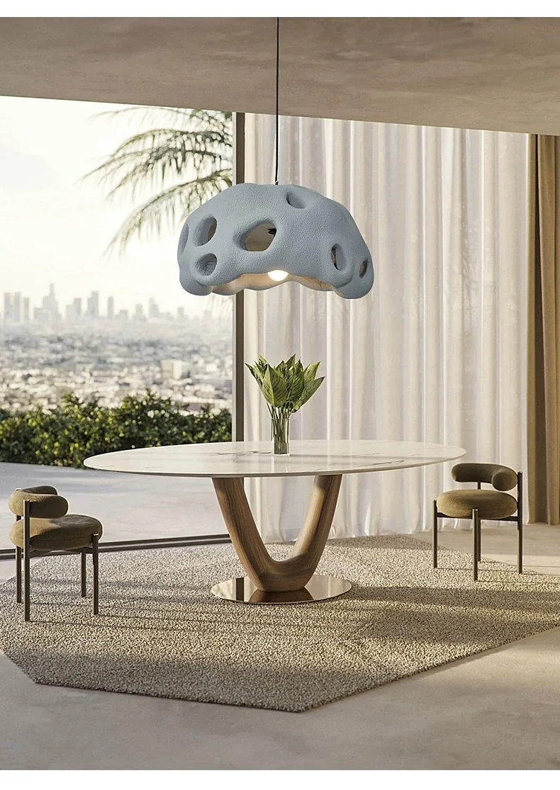 Wabi-Sabi Resin Chandelier — Living Room & Dining Room — view 10