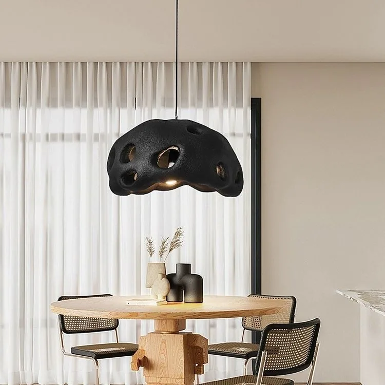Wabi-Sabi Resin Chandelier — Living Room & Dining Room — view 3