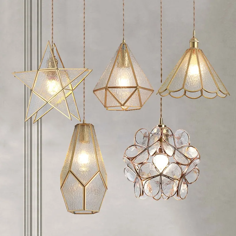 Modern Minimalist Solid Brass Chandelier — Boutique, Bedroom & Bedside — view 9