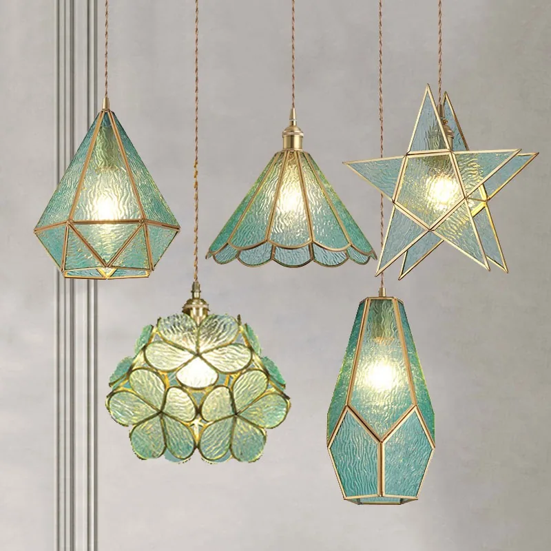Modern Minimalist Solid Brass Chandelier — Boutique, Bedroom & Bedside — view 1