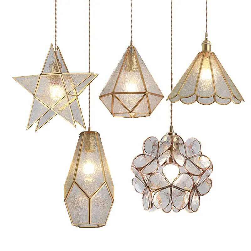 Modern Minimalist Solid Brass Chandelier — Boutique, Bedroom & Bedside — view 3