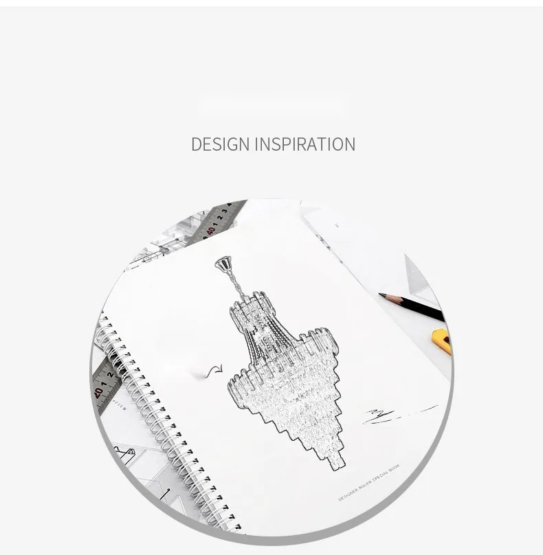 Minimalist Crystal Chandelier — Duplex, Stairwell & Villa — view 7