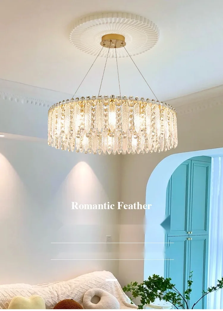 Light Luxury Crystal Chandelier — Living Room, Bedroom & Dining Room — view 6