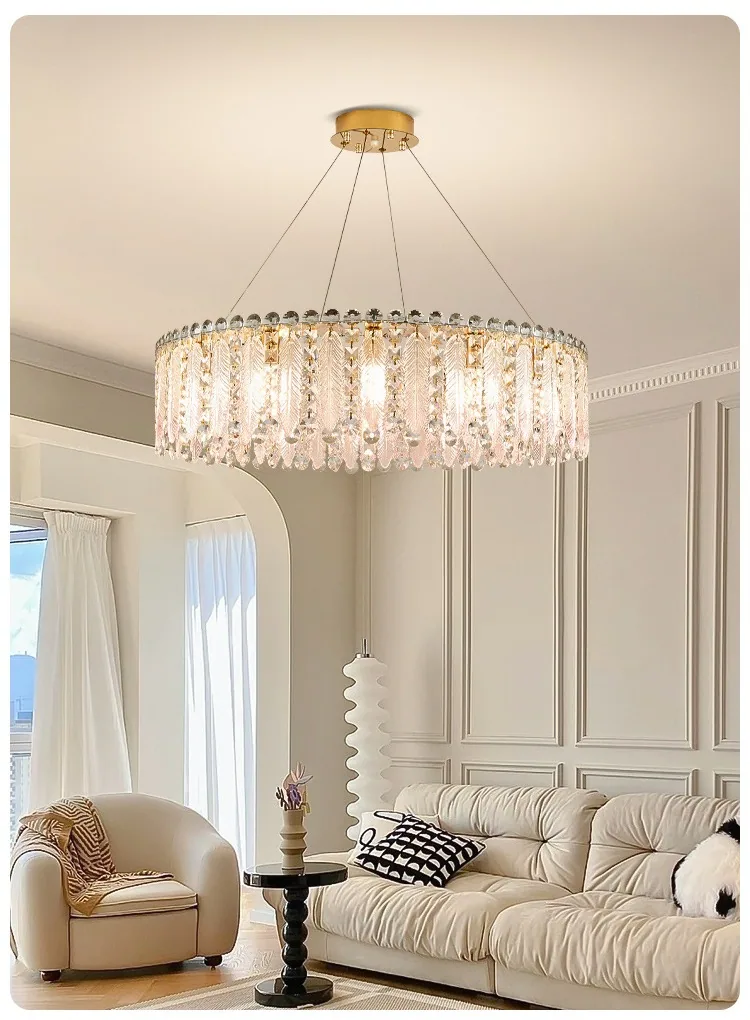 Light Luxury Crystal Chandelier — Living Room, Bedroom & Dining Room — view 11