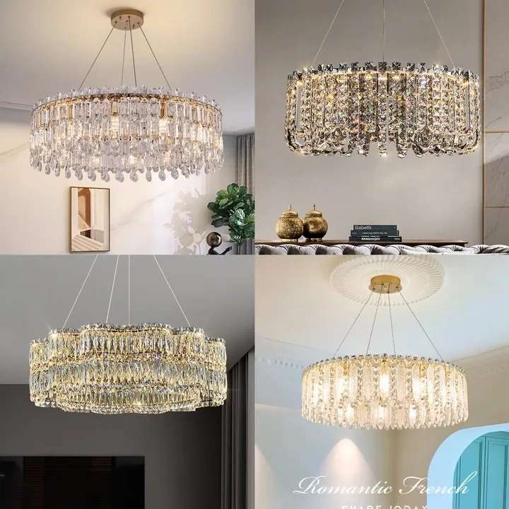 Light Luxury Crystal Chandelier — Living Room, Bedroom & Dining Room — view 1