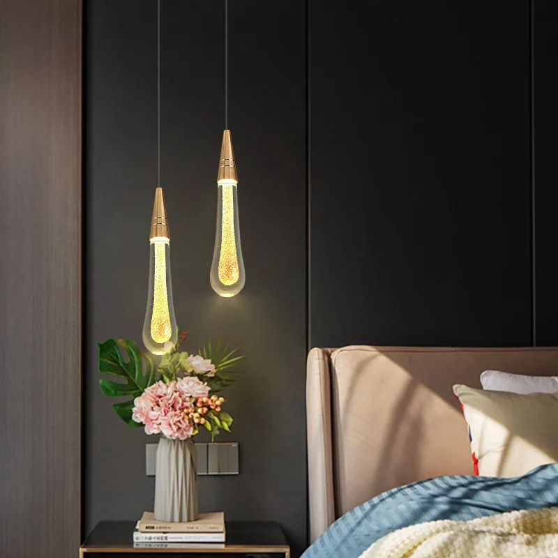 Modern Minimalist Crystal Chandelier — Duplex, Stairwell & Villa (Model HC42239) — view 3