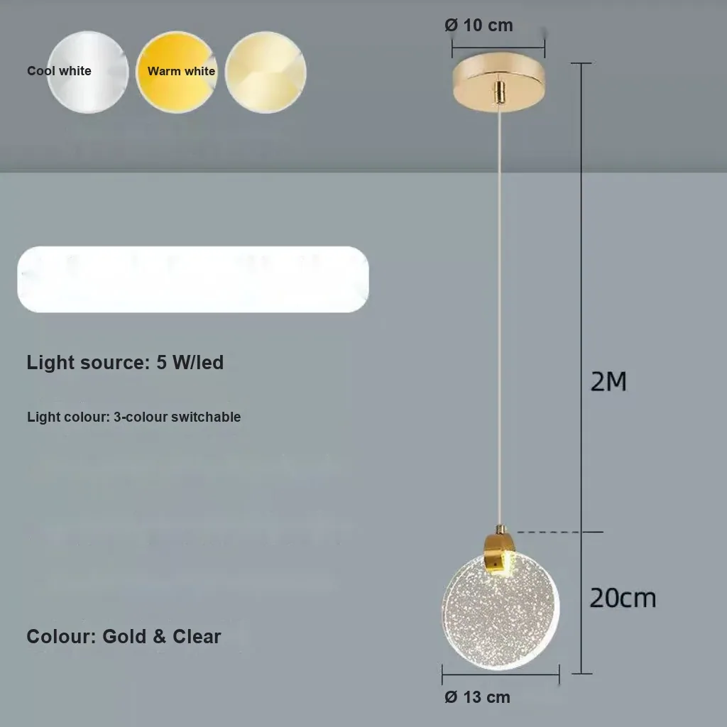 Modern Minimalist Crystal Chandelier — Duplex, Stairwell & Villa (Model HC42239) — view 8