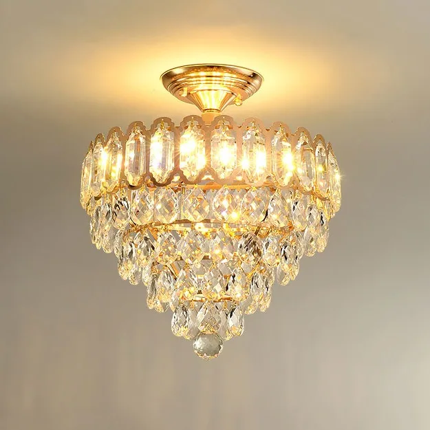 Modern LED Crystal Chandelier — Living Room, Bedroom & Dining Room — view 8