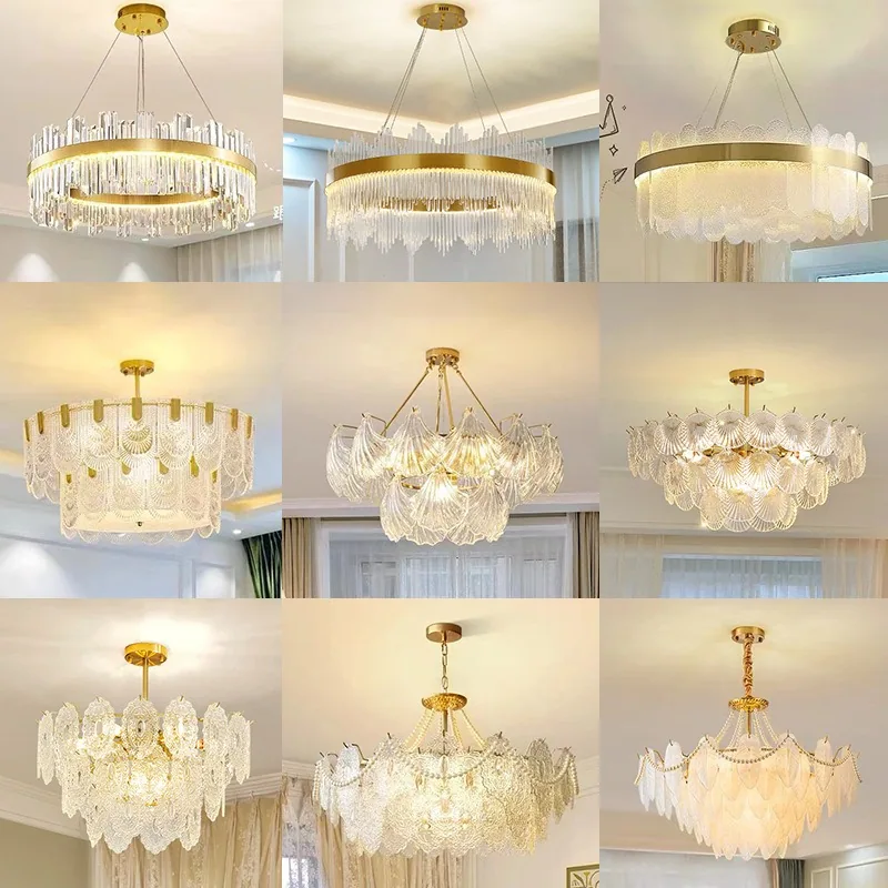 Modern Crystal Chandelier — Living Room, Bedroom & Dining Room — view 1