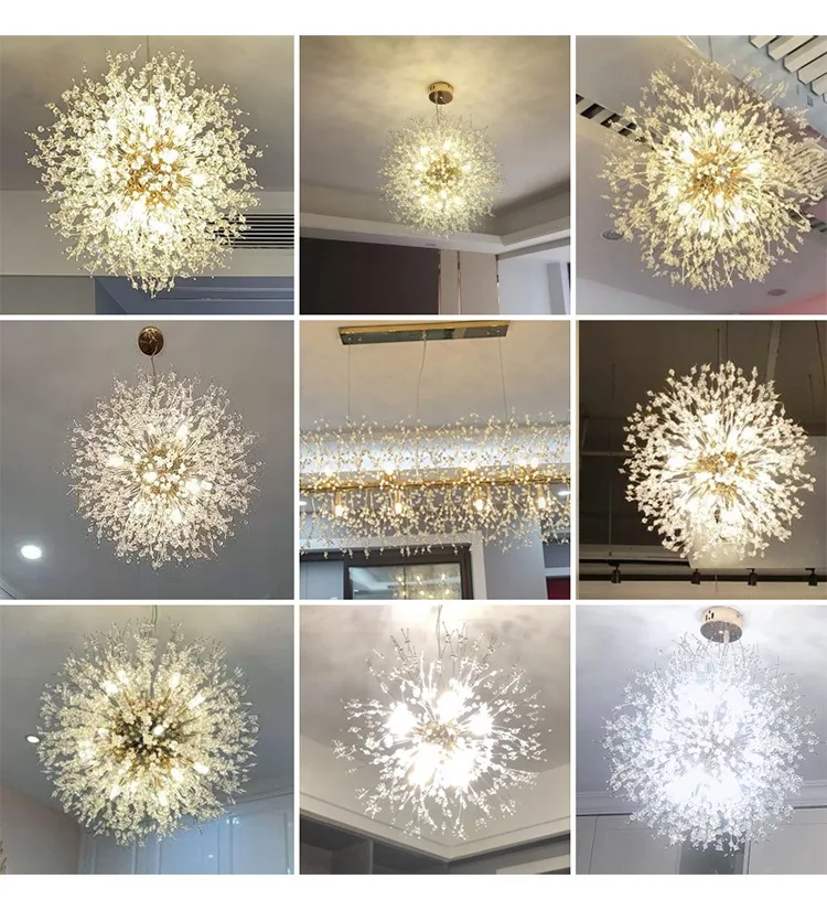 Modern Crystal Chandelier — Living Room & Master Bedroom — view 12