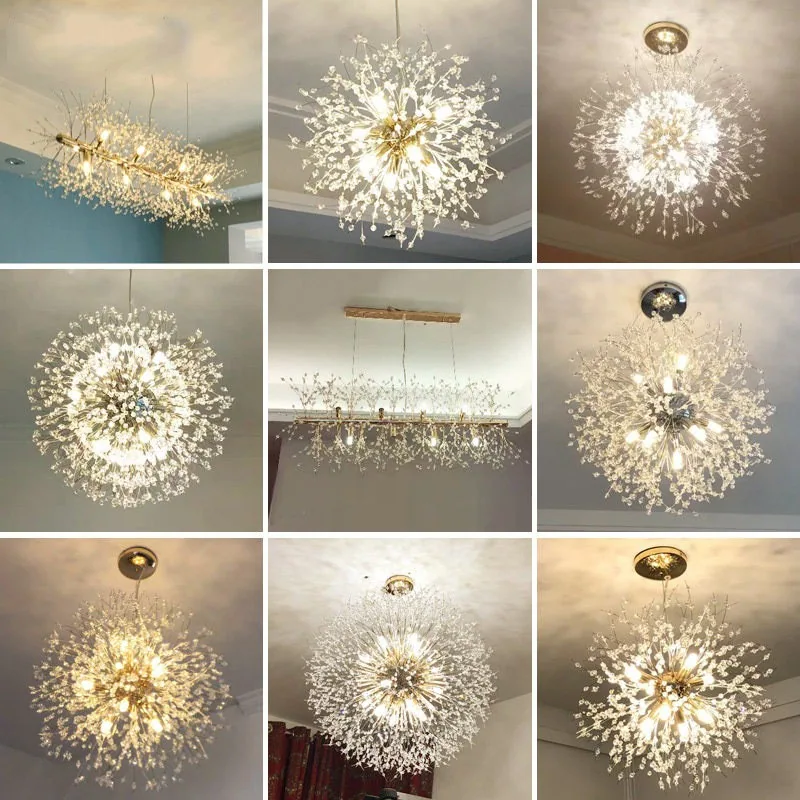 Modern Crystal Chandelier — Living Room & Master Bedroom — view 1