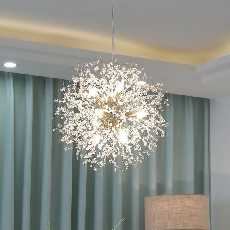 Modern Crystal Chandelier — Living Room & Master Bedroom — view 4
