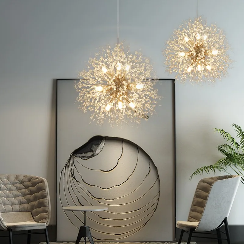 Modern Crystal Chandelier — Living Room & Master Bedroom — view 5