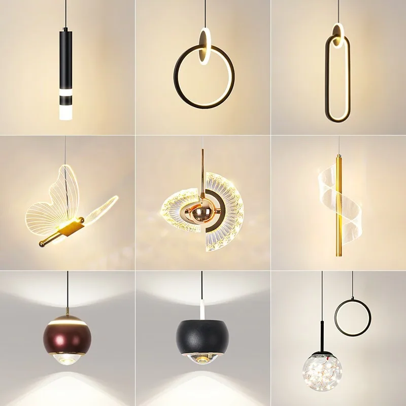 Modern Minimalist Crystal Cord-Hung Chandelier — Stairwell, Bedroom & Bedside — view 5