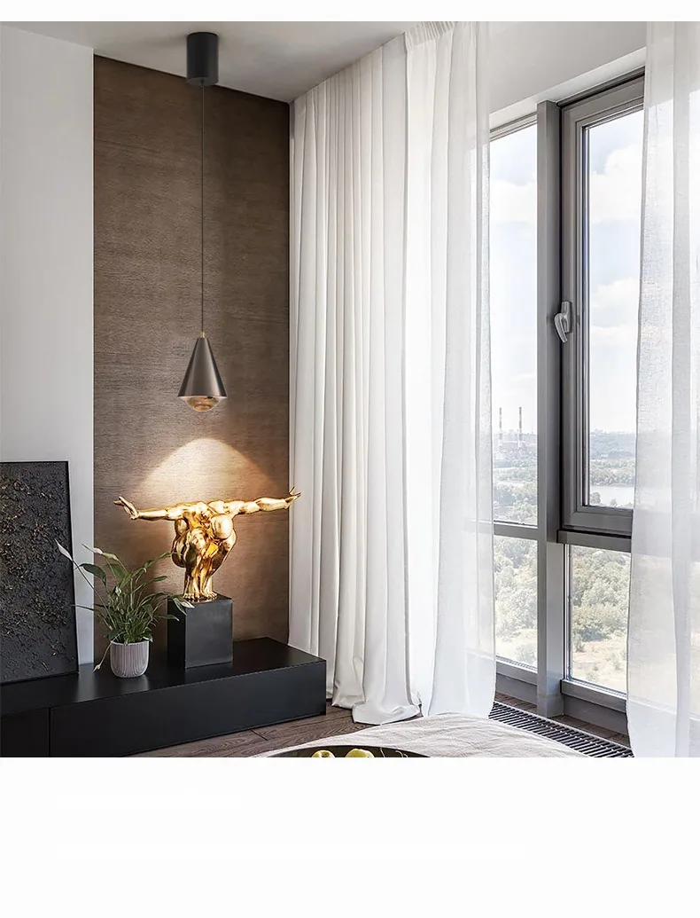 Light Luxury Cord-Hung Chandelier — Bedside & Bar Counter — view 8