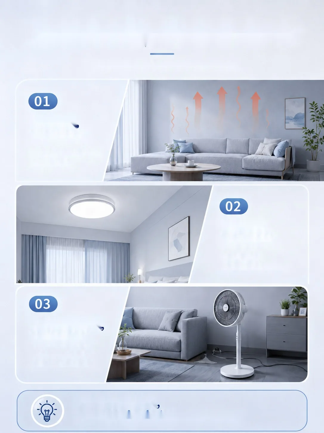 Modern Retractable Fan Ceiling Fan Light — Living Room, Bedroom & Dining Room (Model SJ-1107) — view 6