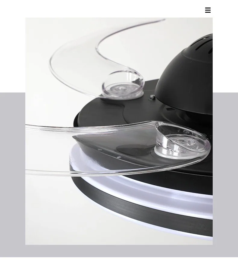 Modern Variable-Frequency Remote-Controlled Ceiling Fan Light — Living Room, Bedroom & Dining Room — view 9