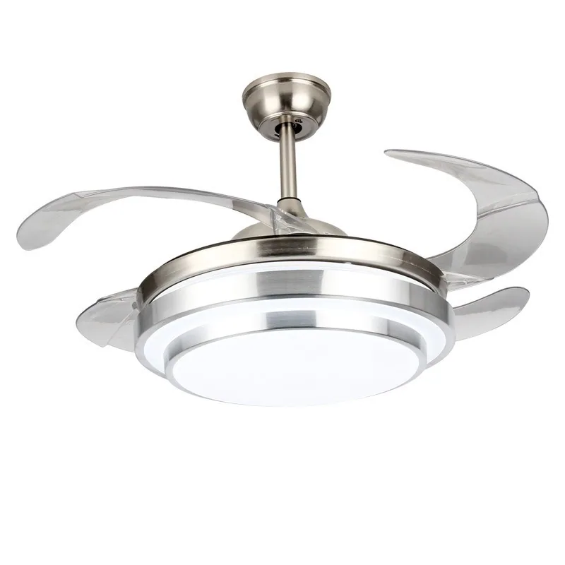 Modern Variable-Frequency Remote-Controlled Ceiling Fan Light — Living Room, Bedroom & Dining Room — view 1