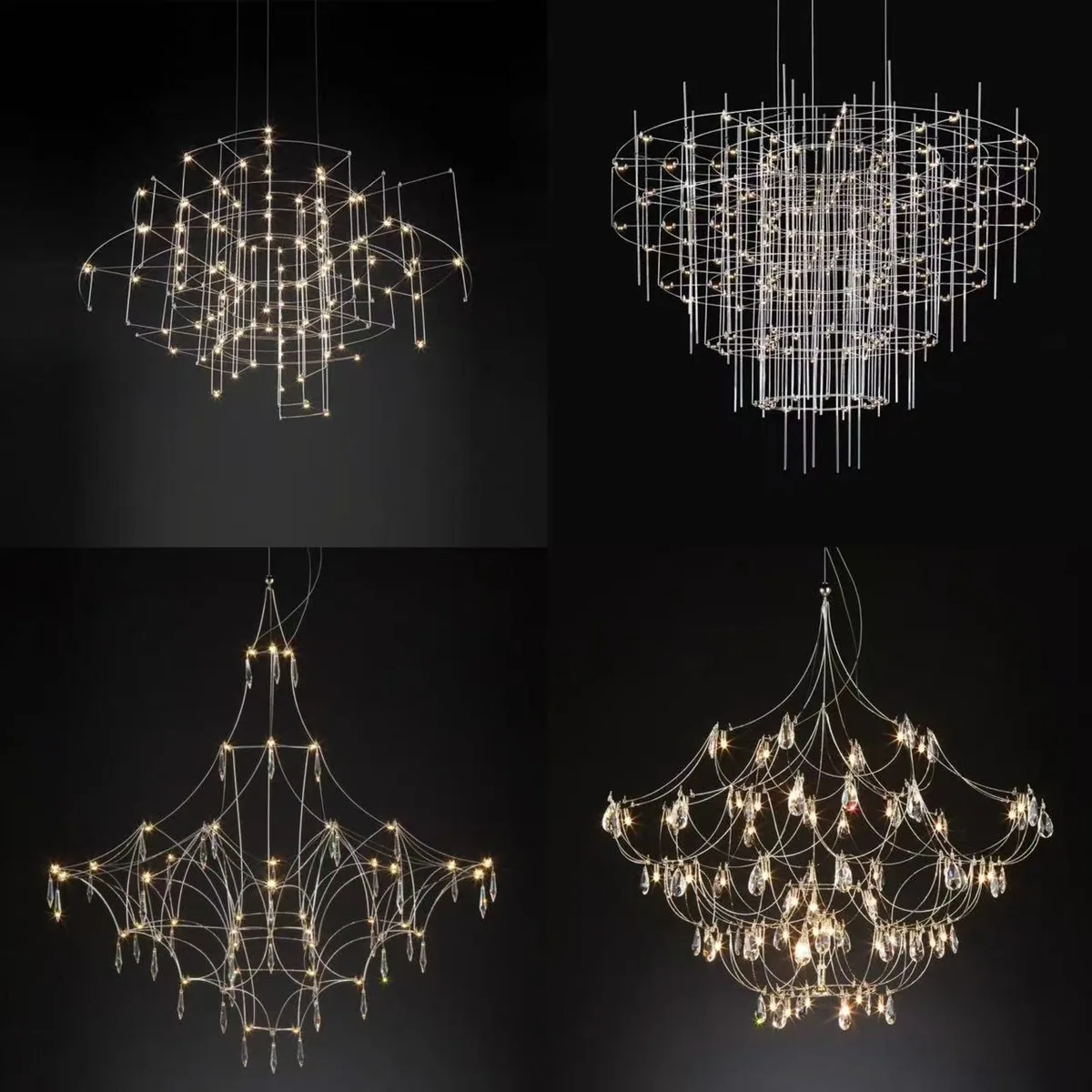 Modern Minimalist Chandelier — Boutique, Living Room & Reception — view 1