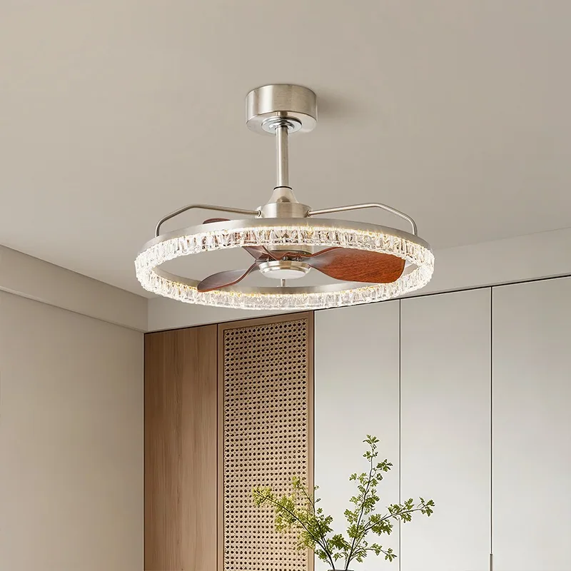 Modern Minimalist Ceiling Fan Light — Bedroom & Dining Room — view 3